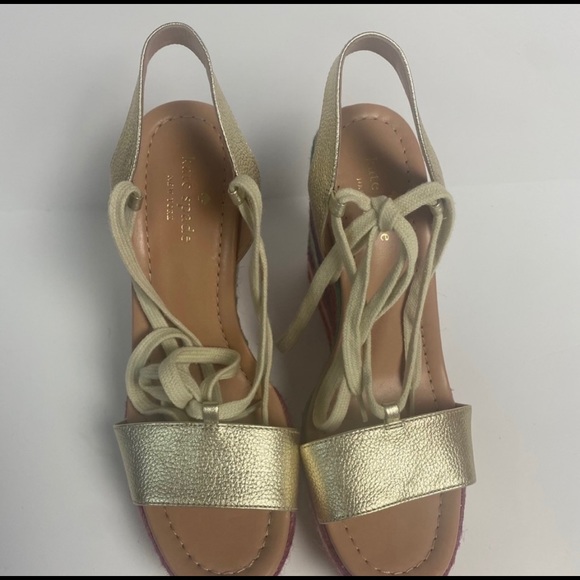 NEW Kate Spade Wedges Espadrilles Daisy Rainbow 8 - Picture 6 of 8
